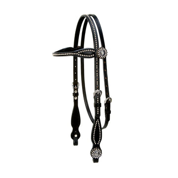 Weaver Leather Back in Black Browband Headstall